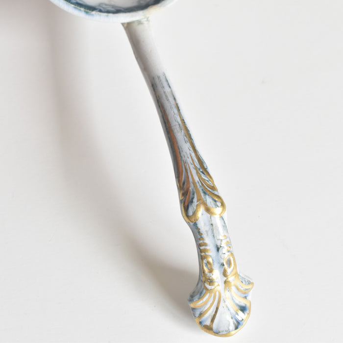 アンティークソーシエール＆レードル イギリス窯 N92