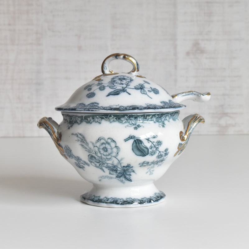 Antique Saucière & Ladle UK kiln N92