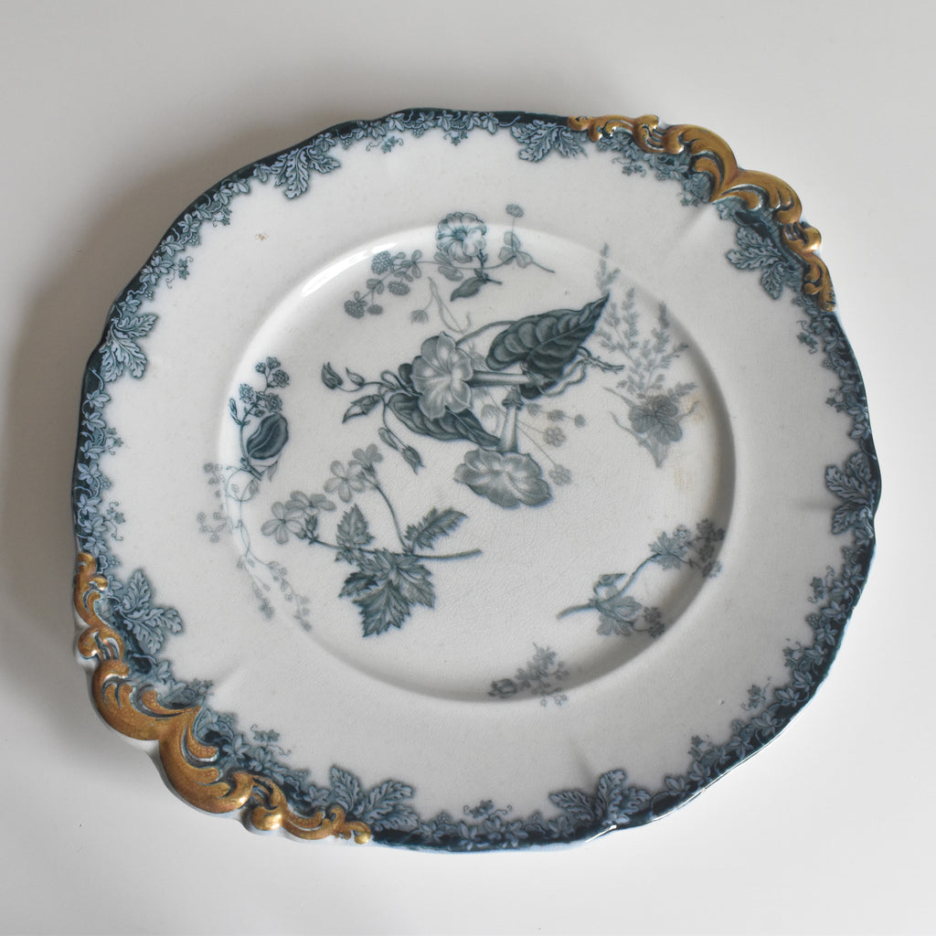 580 骨董 アンティーク 19世紀 絵皿 飾り皿 大振り イギリス フランス 580 骨董 アンティーク 19世紀 絵皿 飾り皿 大振り イギリス