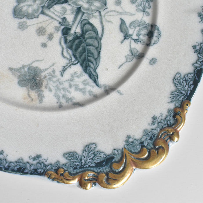 アンティーク大皿 イギリス窯 N92