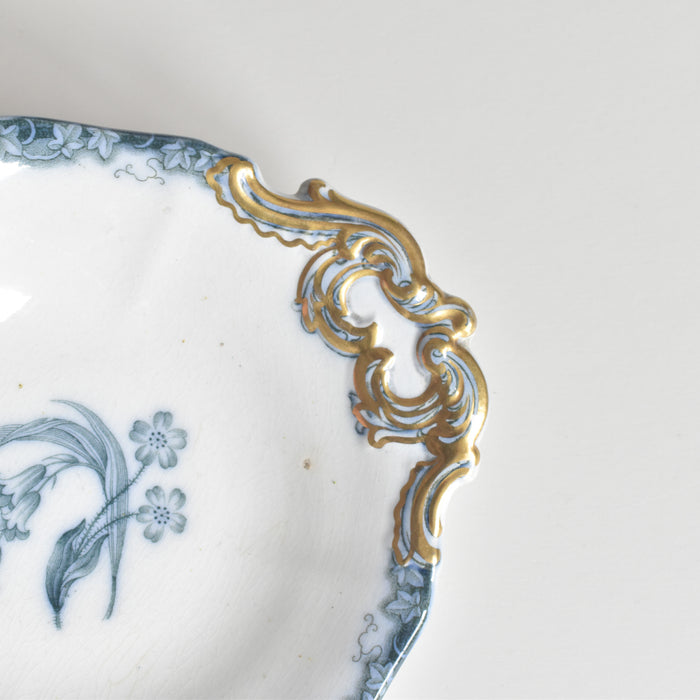 アンティークスモールプレートプレート イギリス窯 N92 A