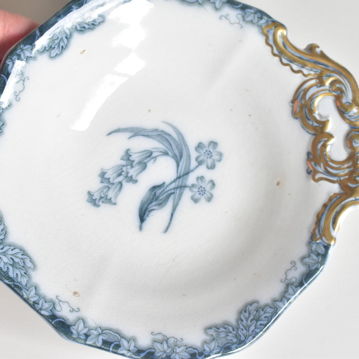 アンティークスモールプレートプレート イギリス窯 N92 A