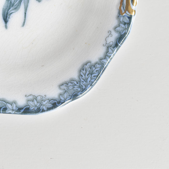 アンティークスモールプレートプレート イギリス窯 N92 A