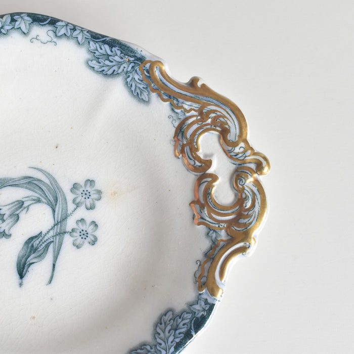 アンティークスモールプレートプレート イギリス窯 N92 B