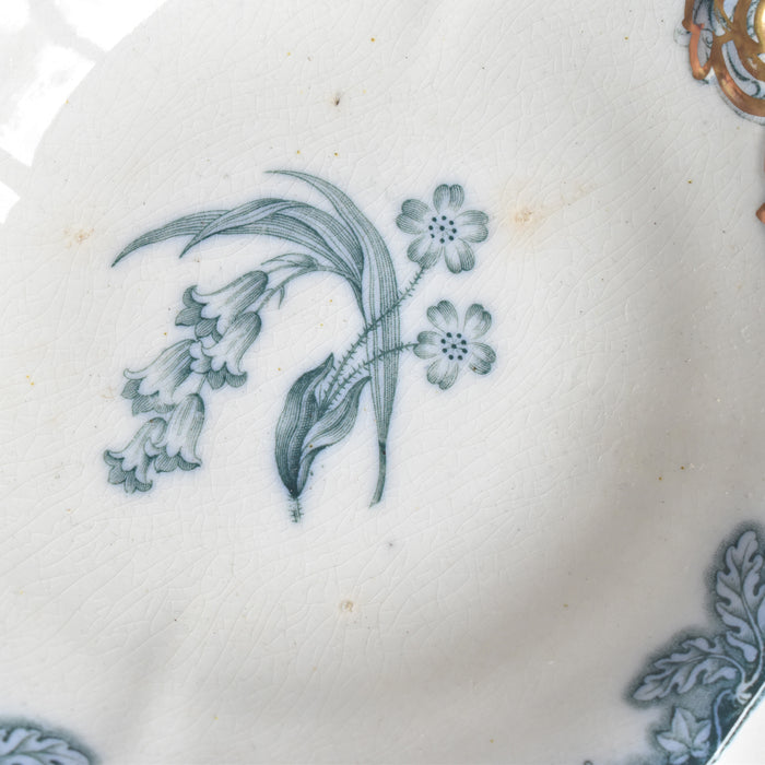 アンティークスモールプレートプレート イギリス窯 N92 B