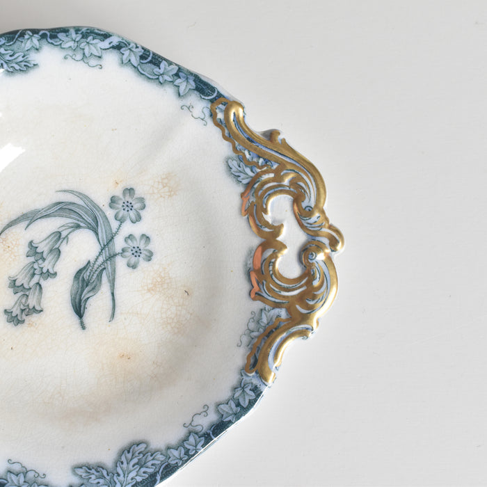 アンティークスモールプレートプレート イギリス窯 N92 C