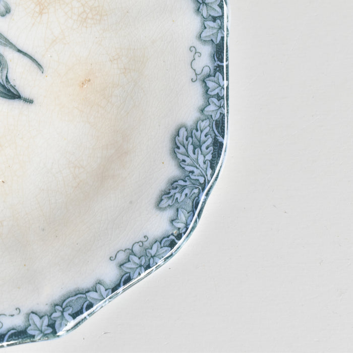 アンティークスモールプレートプレート イギリス窯 N92 C