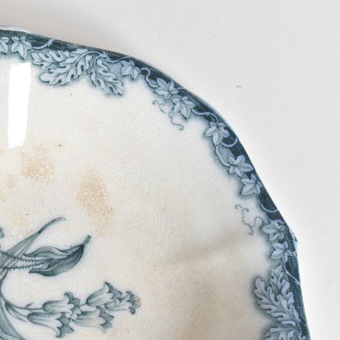 アンティークスモールプレートプレート イギリス窯 N92 D