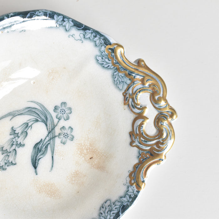 アンティークスモールプレートプレート イギリス窯 N92 D