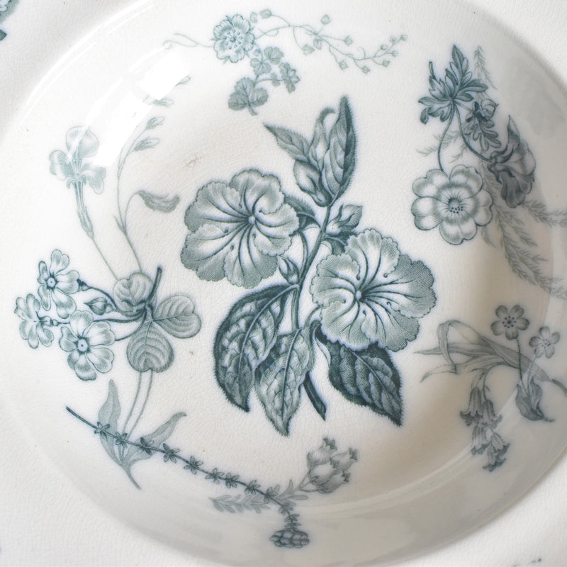 アンティーク深皿 イギリス窯 N94 K