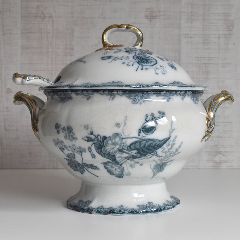 アンティークスーピエール＆レードル イギリス窯 N92