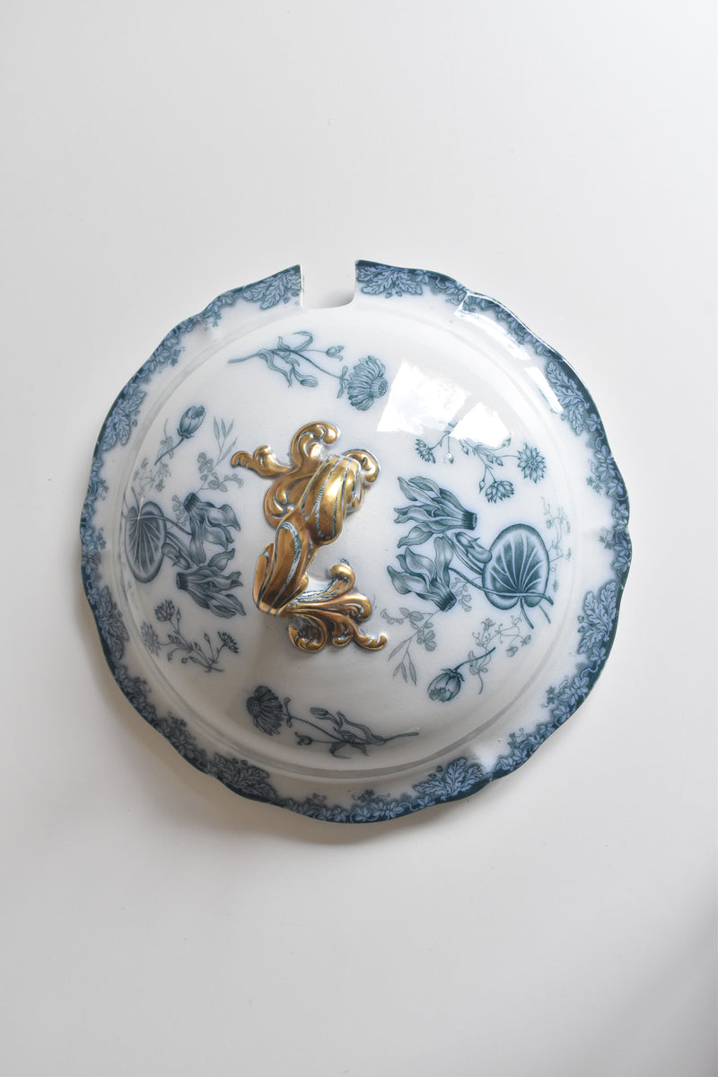 アンティークスーピエール＆レードル イギリス窯 N92