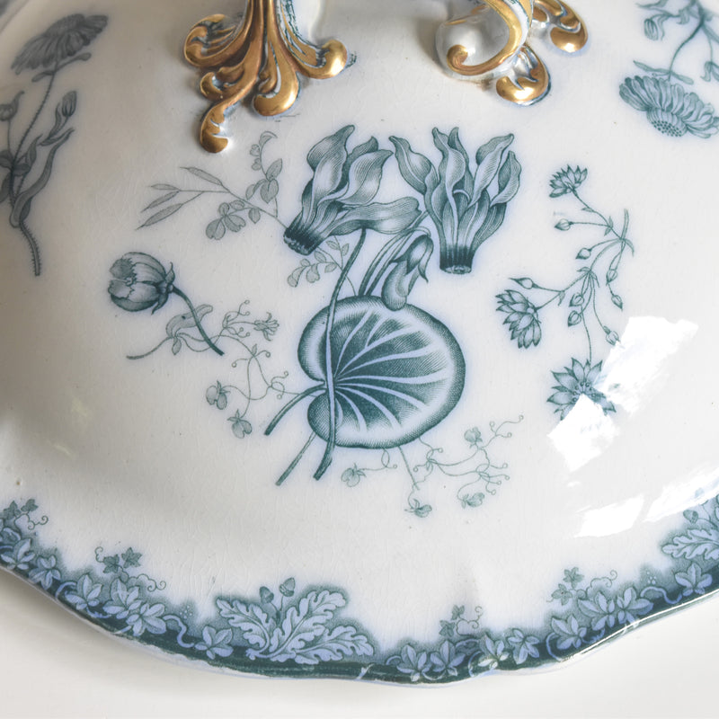 アンティークスーピエール＆レードル イギリス窯 N92