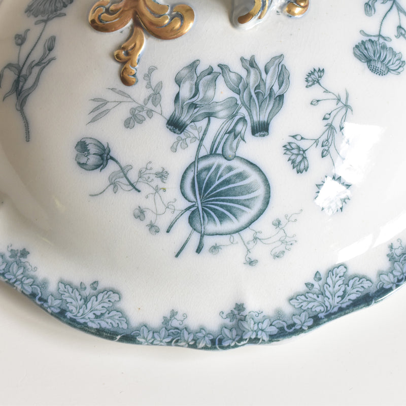 アンティークスーピエール＆レードル イギリス窯 N92