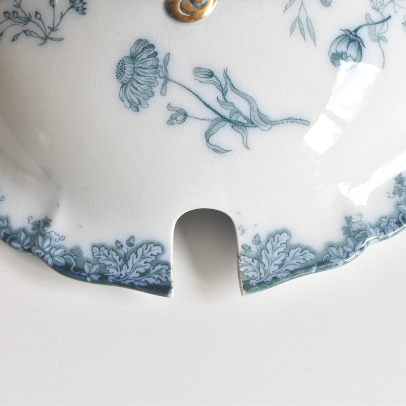 アンティークスーピエール＆レードル イギリス窯 N92