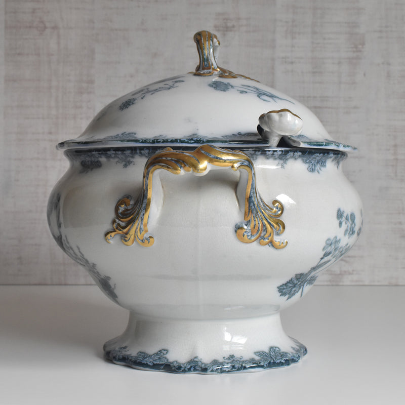 アンティークスーピエール＆レードル イギリス窯 N92