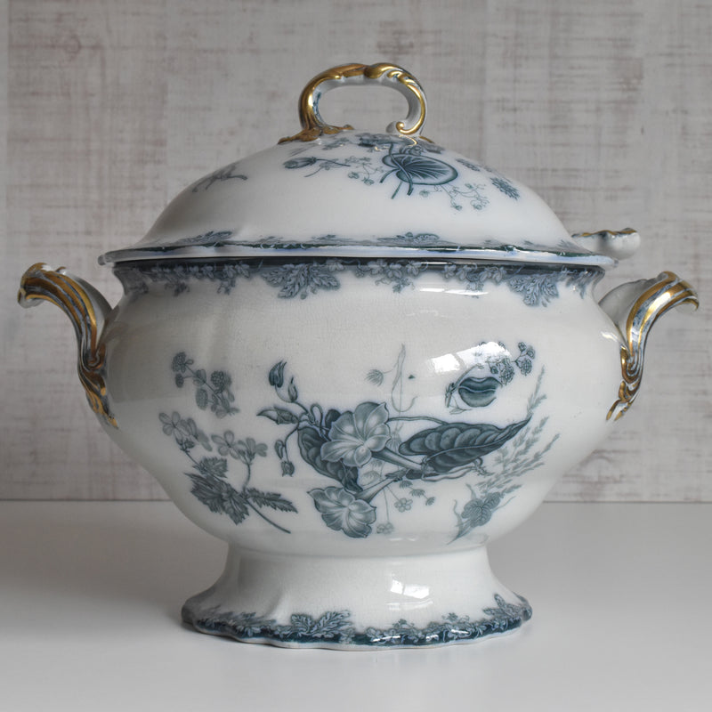 アンティークスーピエール＆レードル イギリス窯 N92