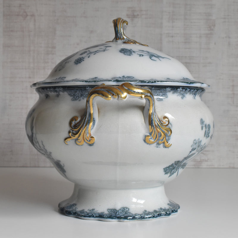 アンティークスーピエール＆レードル イギリス窯 N92