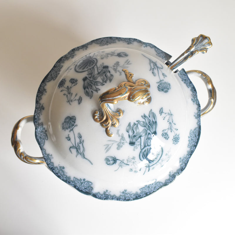 アンティークスーピエール＆レードル イギリス窯 N92