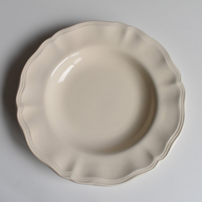 Vintage Deep Plate, Petal Rim G