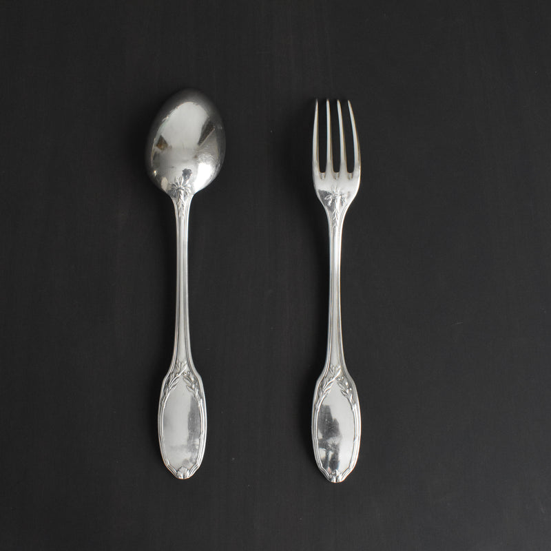 Vintage Serving Fork & Spoon Set ALFENIDE