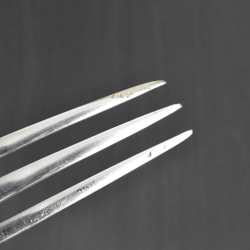 Antique Silver Plated Fork, Boulenger, Chardons (Thistles)