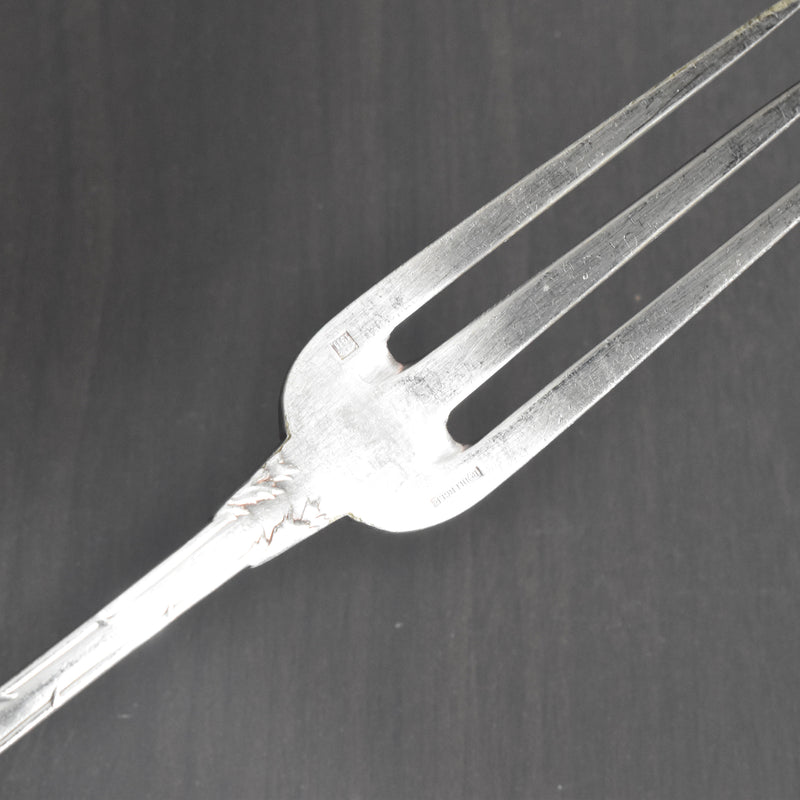 Antique Silver Plated Fork, Boulenger, Chardons (Thistles)