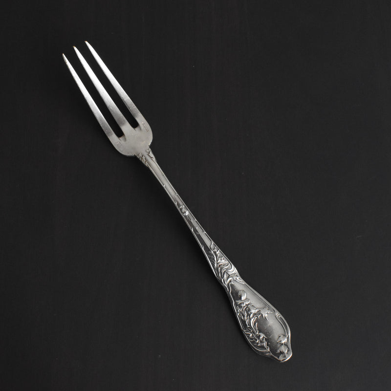 Antique Silver Plated Fork, Boulenger, Chardons (Thistles)
