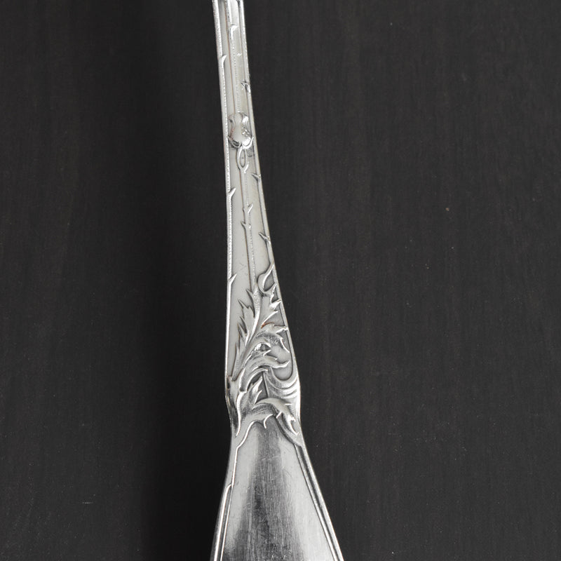 Antique Silver Plated Fork, Boulenger, Chardons (Thistles)