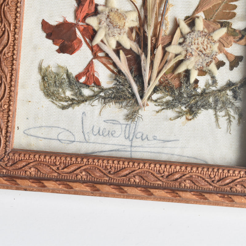 Vintage frame flower