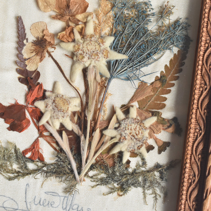 Vintage frame flower