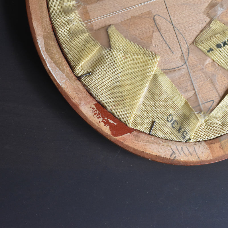 Vintage Oval Frame with Cross-Stitch (Bouquet)