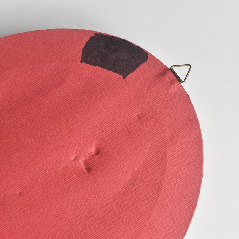 Vintage Oval Frame with Silk Painting B