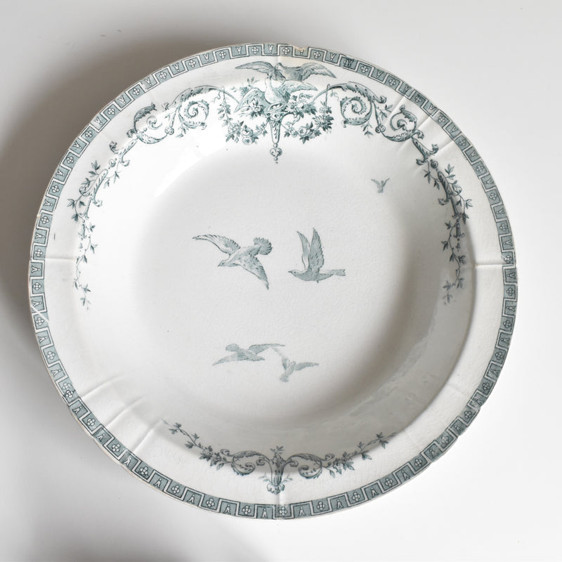 アンティーク深い大皿 ジアン Marie-Antoinette(マリー・アントワネット）