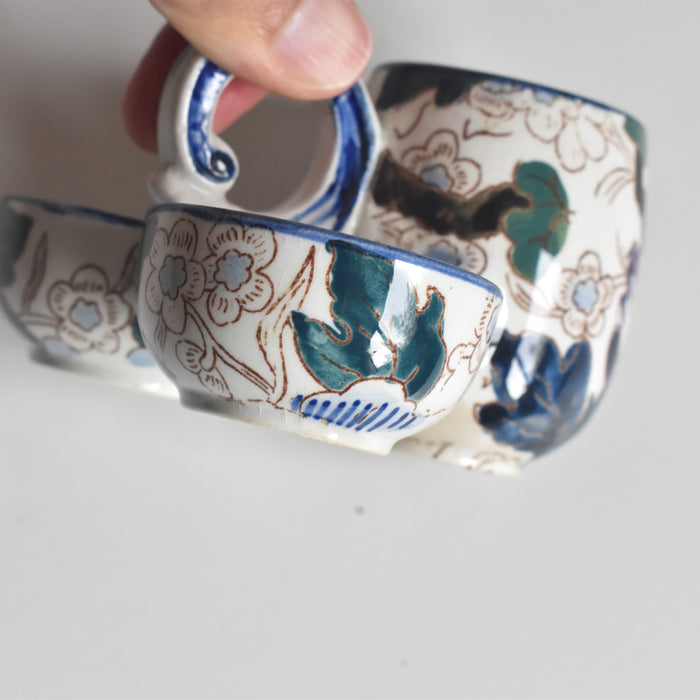 アンティークマスタード＆塩入れ ジアン Mauves（モーヴ）