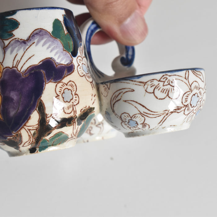 アンティークマスタード＆塩入れ ジアン Mauves（モーヴ）