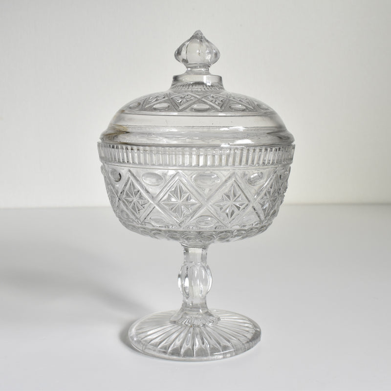 Antique Glass Bonbonnière