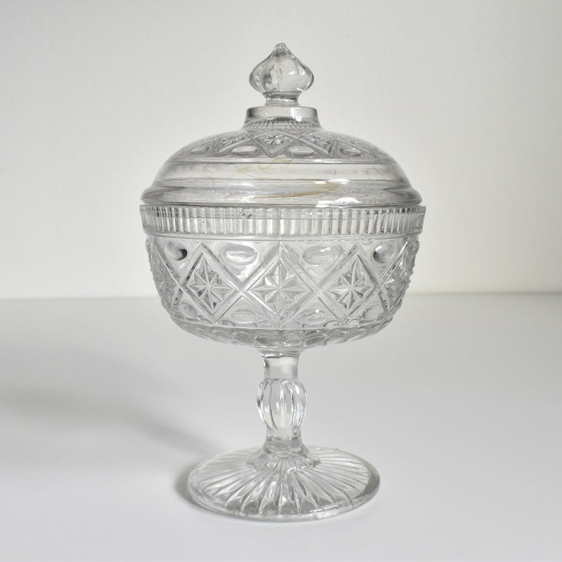 Antique Glass Bonbonnière