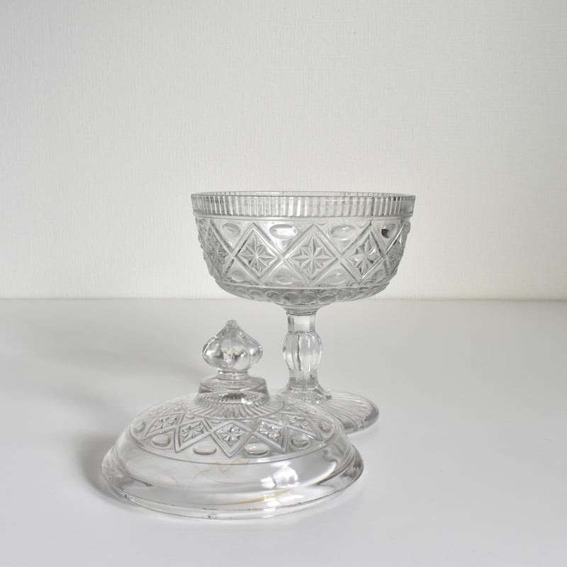 Antique Glass Bonbonnière