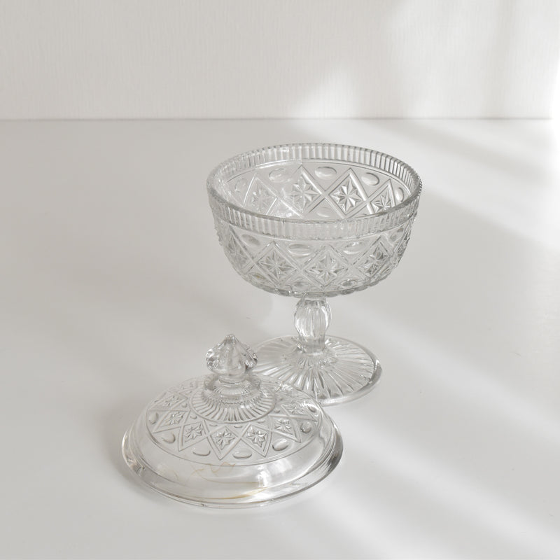 Antique Glass Bonbonnière