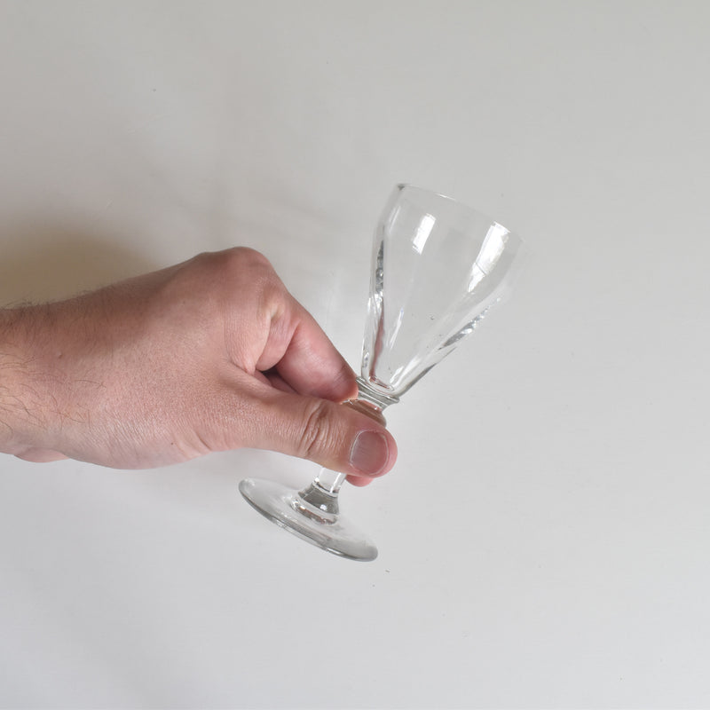 Antique Port Wine Glass, Facet