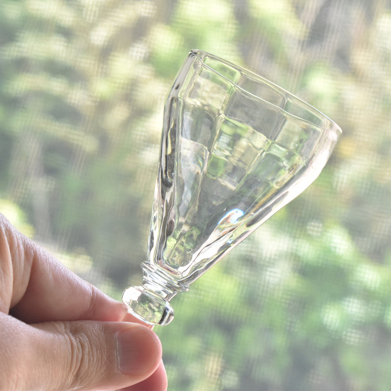 Antique Port Wine Glass, Facet