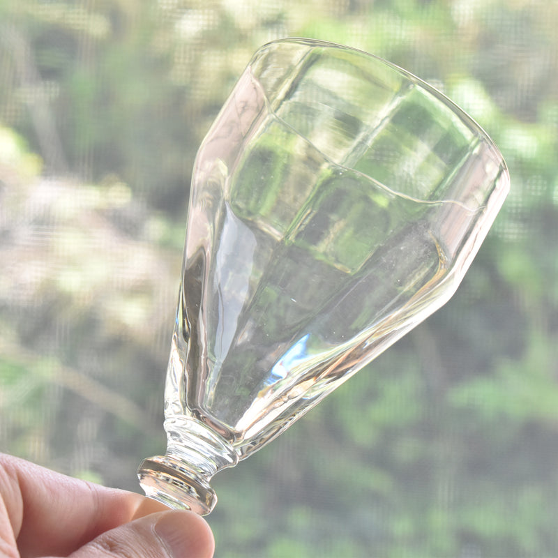 Antique Water Glass Faceted