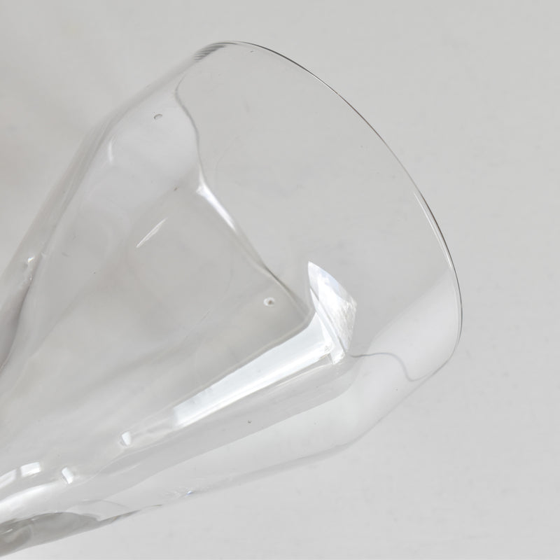 Antique wine glass, faceted