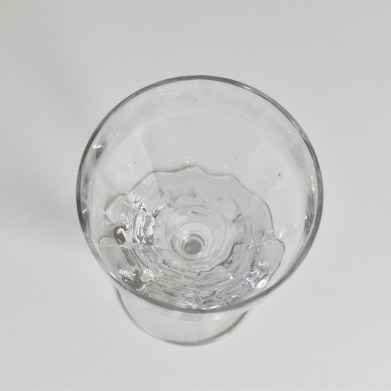 Antique wine glass, faceted