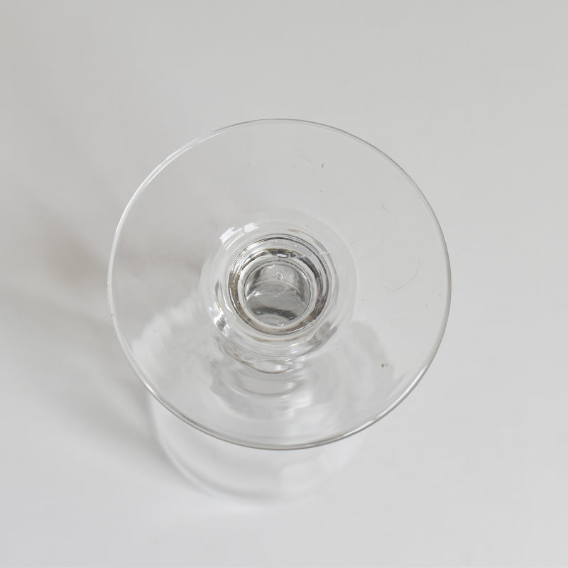 Antique wine glass, faceted