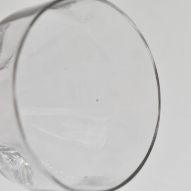 Antique wine glass, faceted