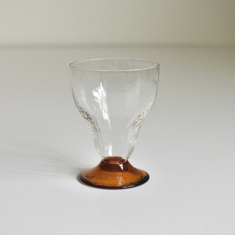 Antique Crystal Wine Glass Small