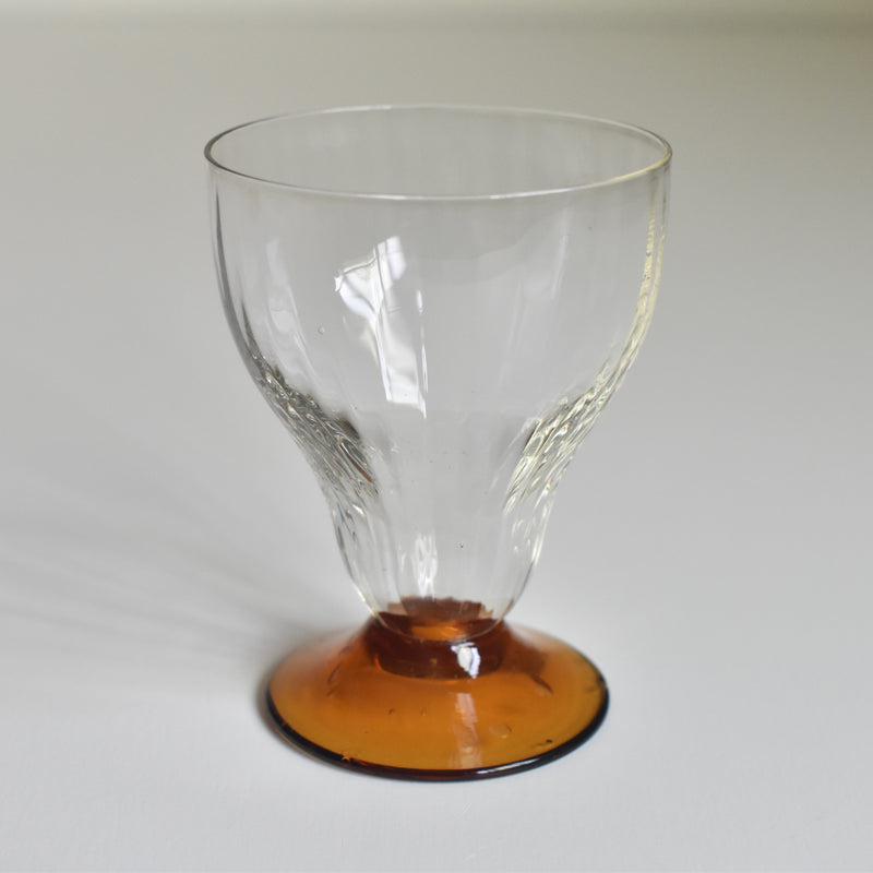 Antique Crystal Wine Glass Small