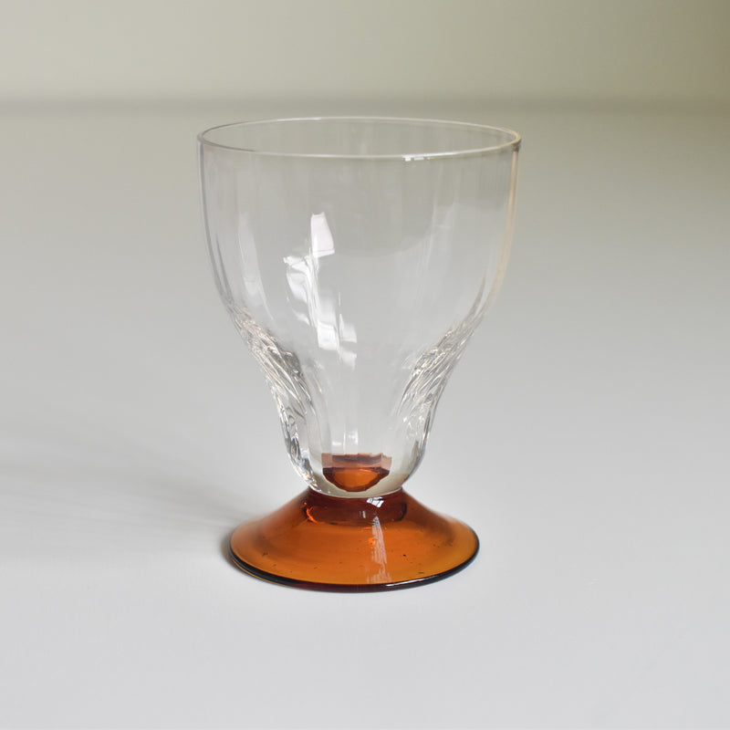 Antique crystal wine glass